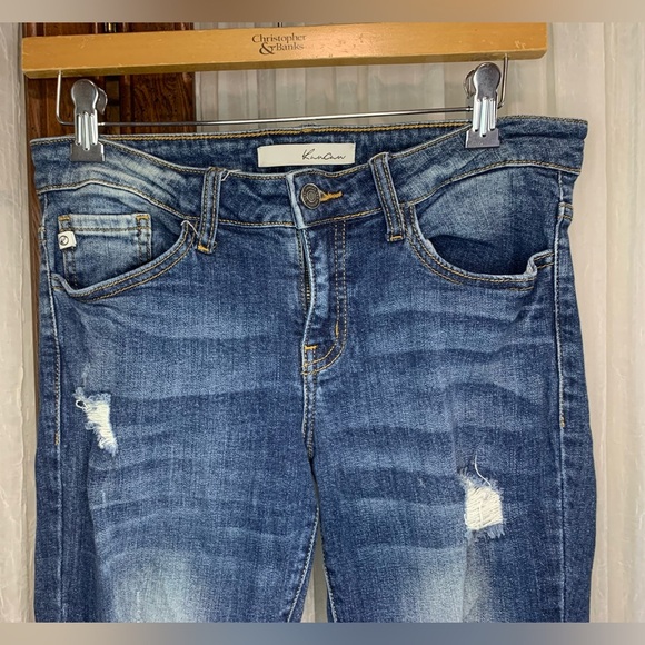 KanCan Los Angeles ESTILO KC8010 Slim Skinny Distressed Destroyed Buckle Jean 27 - Picture 4 of 8